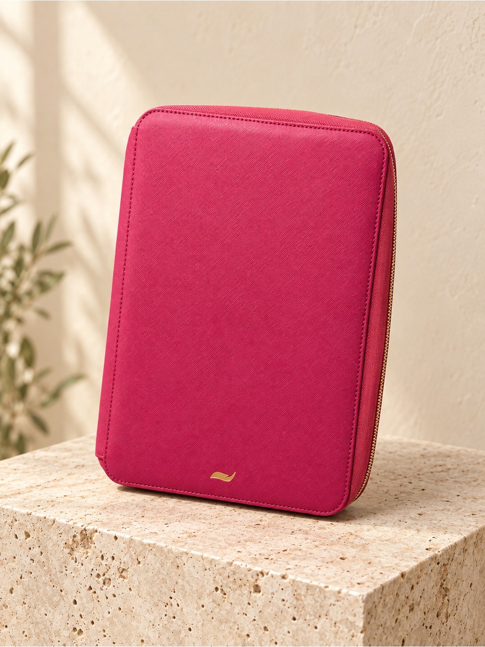 Pink Productivity Folder - Compact Protective Cover